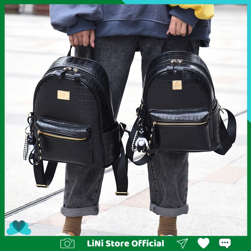 Balo du lịch B1 đi học mini nữ đẹp ♀ Hàng Nội Địa Trung ♥ Vân Da Cá Sấu, Kiểu Dáng Hàn Quốc ♥ Giá Tốt