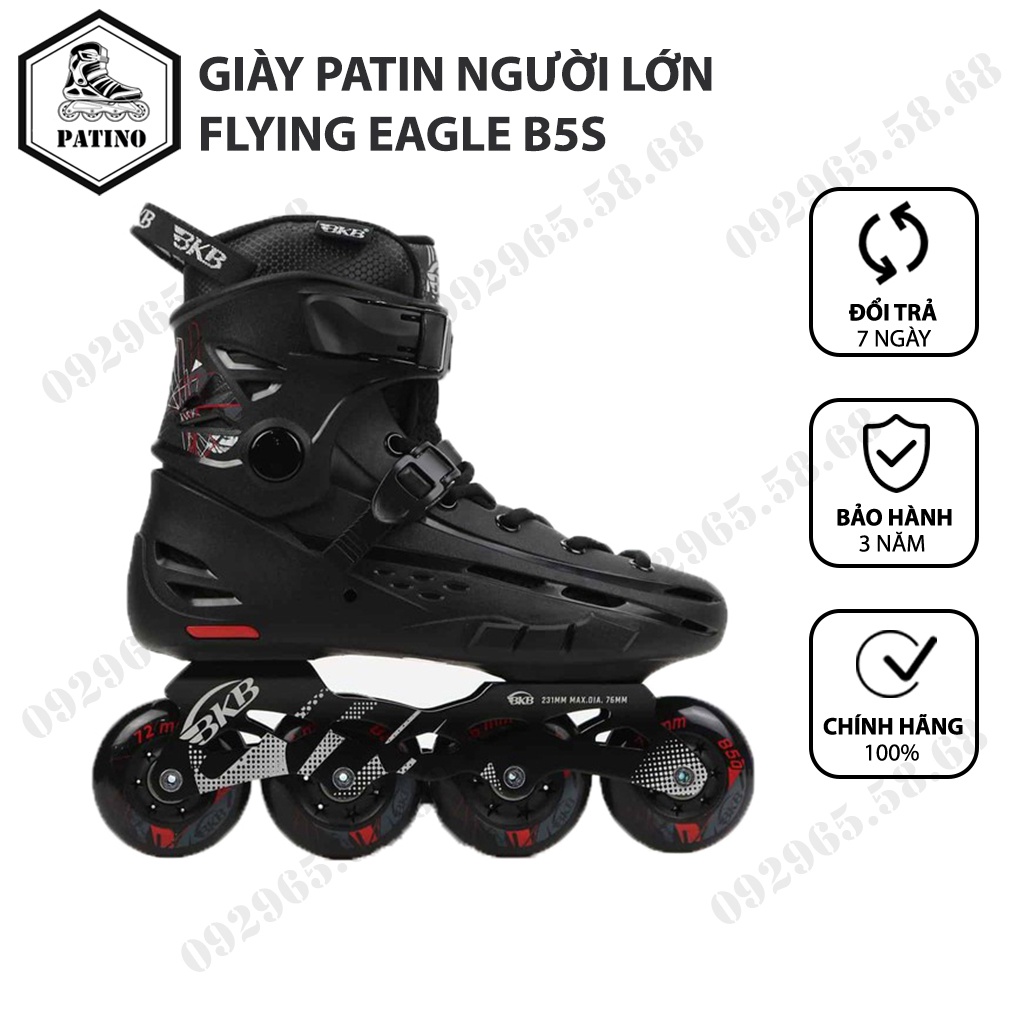 [Tặng tất] Giày trượt patin người lớn, giày patin flying ealge B5S chính hãng giá tốt