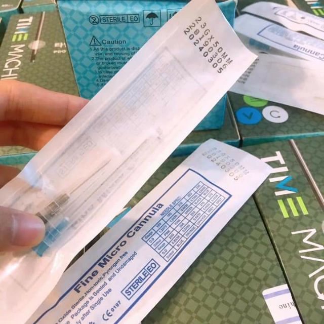 1 Kim Canula Đầu tù  23G, 25G, 27G, sẵn kim mồi cannula