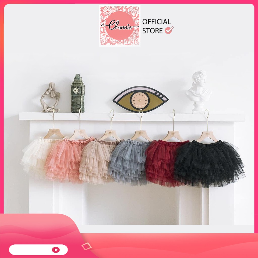 Chân váy công chúa tutu - chân váy ren nhiều tầng thoáng mát bé gái Chunnie by Chang