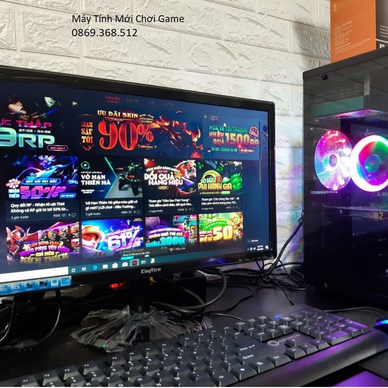 [Mã 267ELSALE1 giảm 5% đơn 3TR] Bộ máy tính chơi Game LOL CF RULES Các Loại [ fan led ]