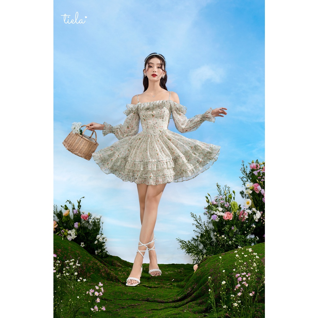 TIELA Đầm váy hoa trễ vai - Summer Dress