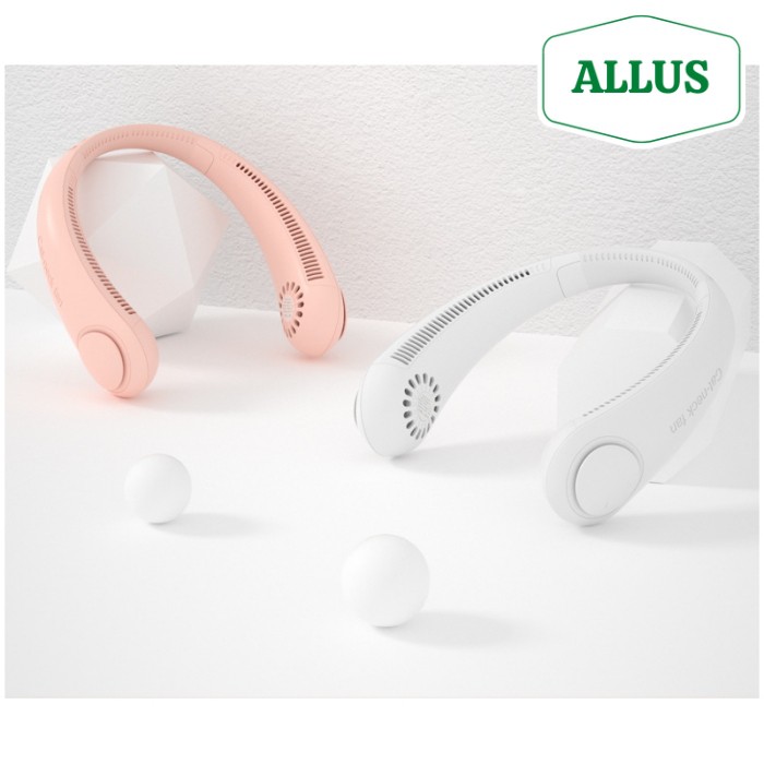 Quạt mini đeo cổ không cánh ALLUS _Biên độ thổi 360 độ mát mẻ dễ chịu, có thể sử dụng trong 3~5h_BH 1 tháng 1 đổỉ 1