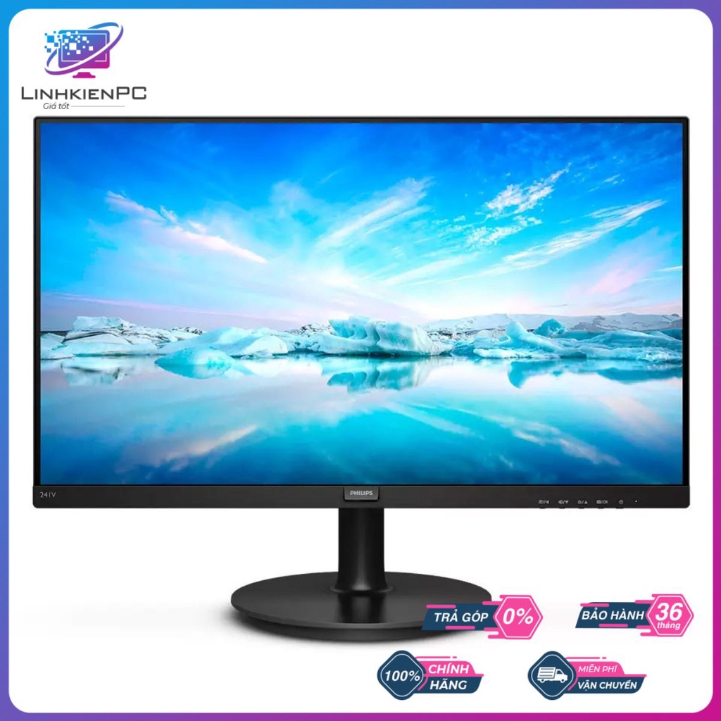 Màn hình Philips 241V8 24″ IPS 75Hz Full viền - linhkienpcgiatot