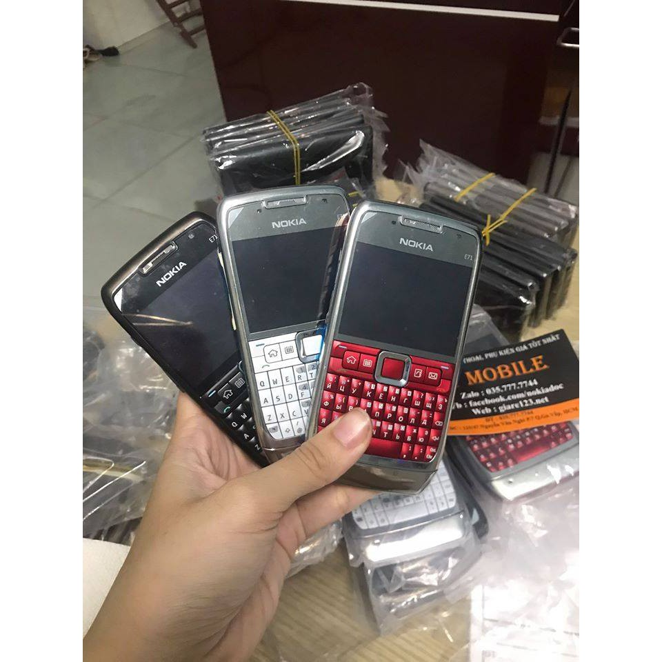 Điện thoại Nokia E71 Chính Hãng Wifi 3G Màn To Pin Khỏe Loa To Bảo Hành 12 Tháng