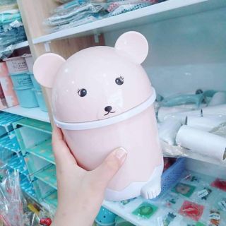 Thùng rác mini để bàn hình gấu
