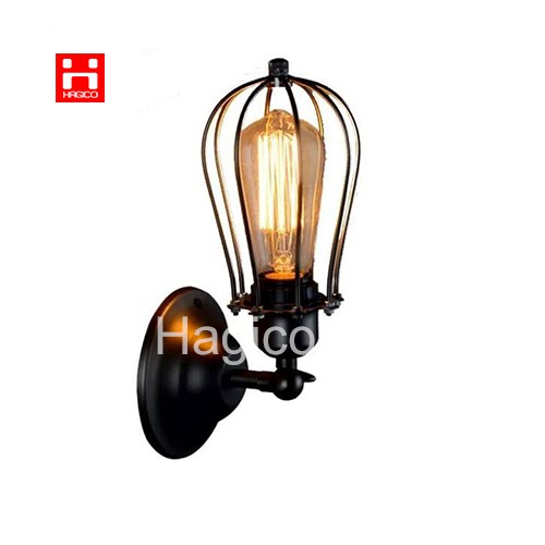 Đèn vách gắn tường trang trí rọ sắt VT.08