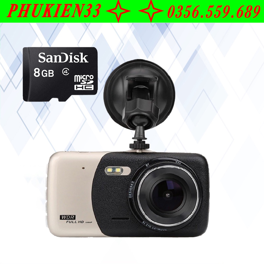 Camera Hành Trình Xe Ô Tô WDR X600 FULL HD 1080P tặng kèm thẻ nhớ 8GB