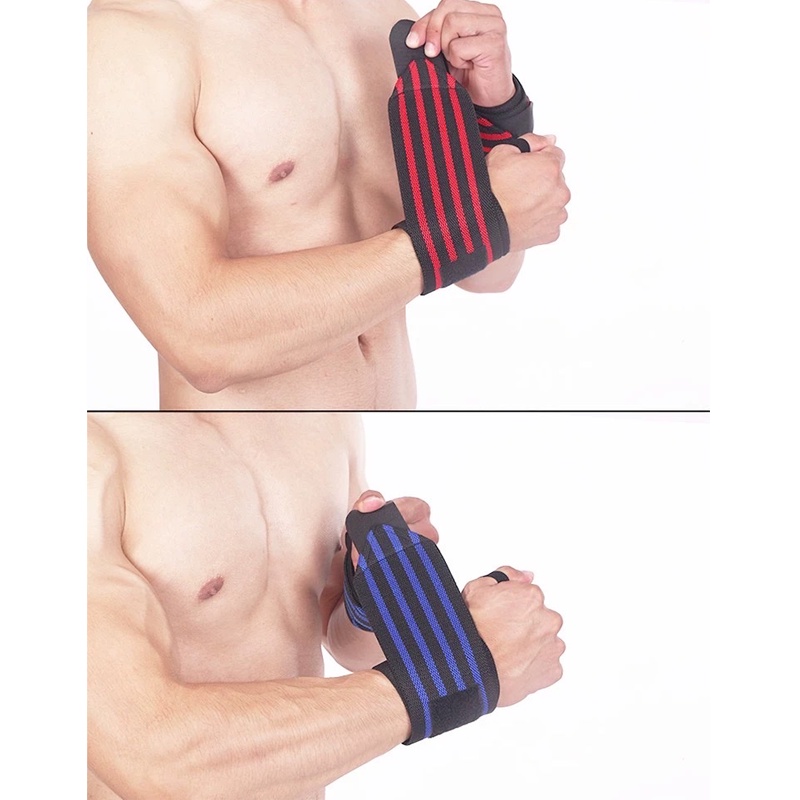 Đai Quấn Cổ Tay tập GYM Chính hãng Aolikes loại 4 vạch cao cấp dài 60cm