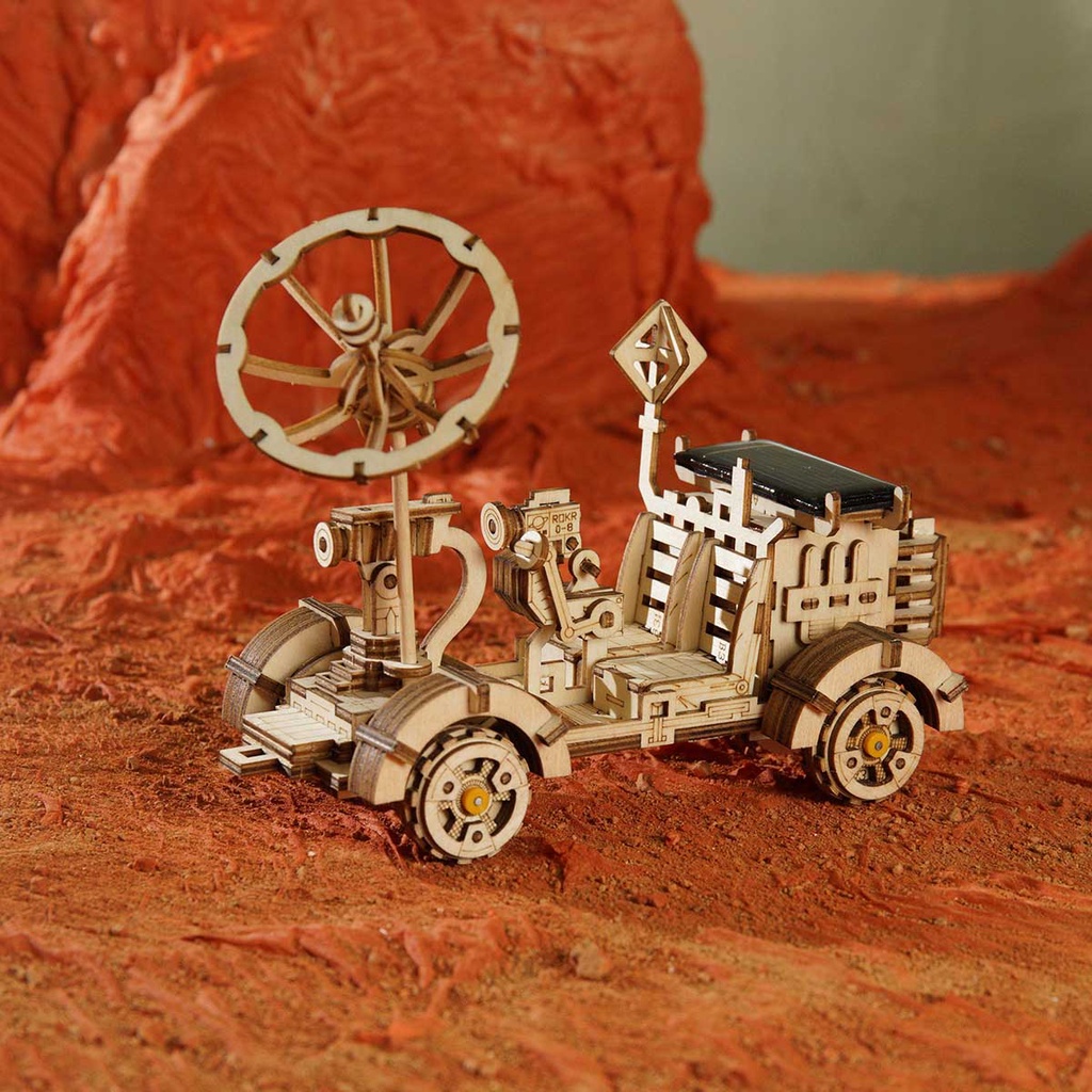Mô Hình 3D Gỗ Robotime Xe Chạy Bằng Năng Lượng Mặt Trời Rambler Rover LS401