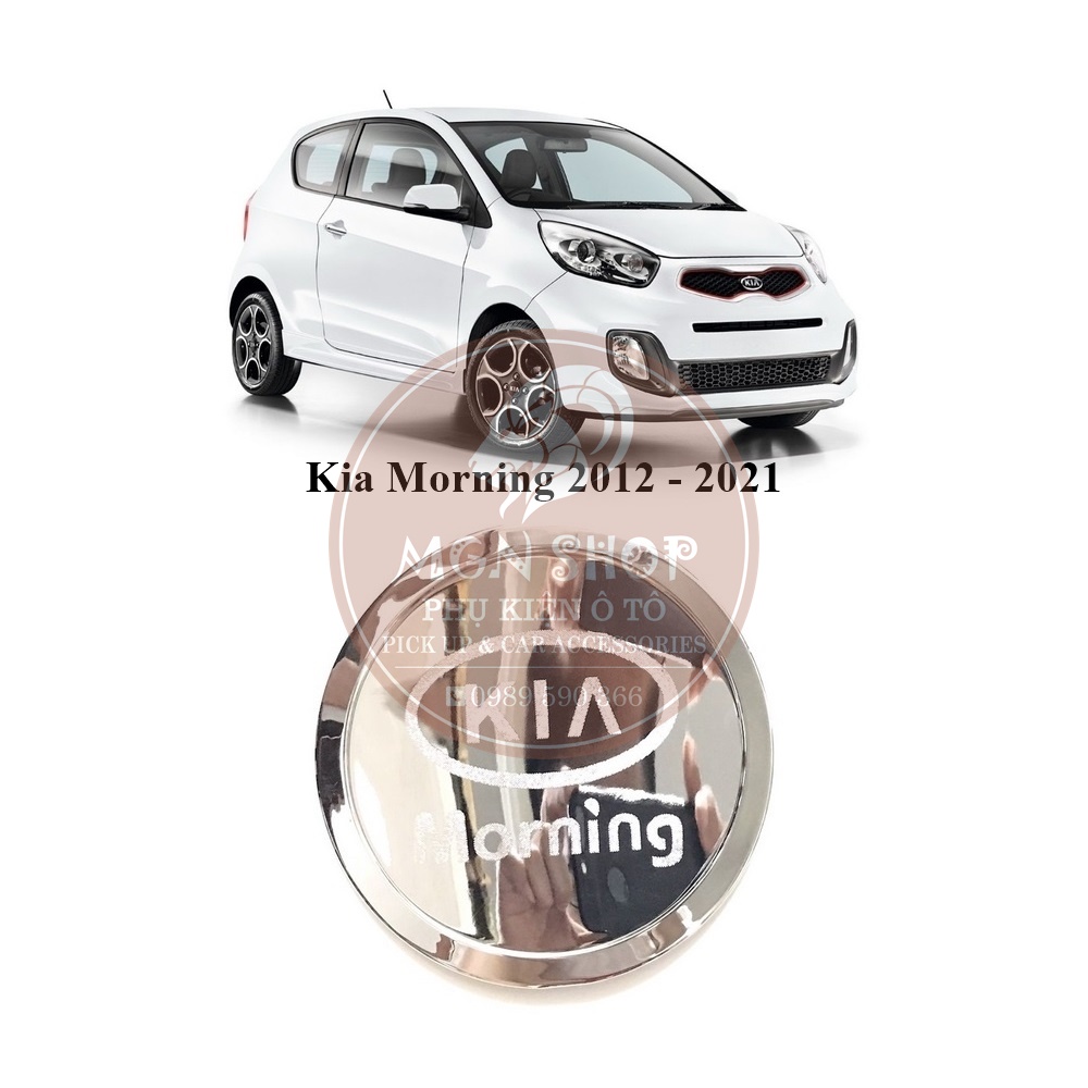 [Ốp nắp bình xăng] [Kia Morning 2012 - 2021] [màu bạc]