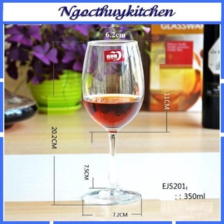 Ly rượu vang pha lê 350ml-465ml-EJ5201/EJ5202 DELI