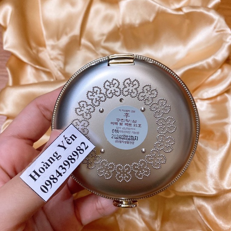 Phấn phủ Whoo trắng - Whoo Whitening Powder Pact - Hộp 13g - Date: 2024