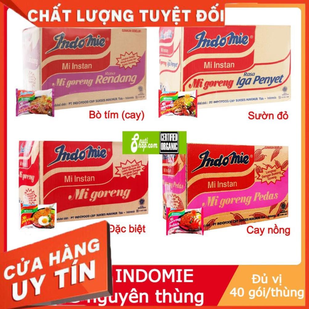 Mì xào khô Goreng Indomie thương hiệu Indofoods ngon số 1 thế giới 1 thùng 40 gói