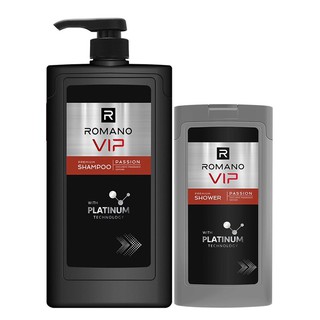 DẦU GỘI ROMANO VIP PASSION/ VISION 650G TẶNG SỮA TẮM 150G