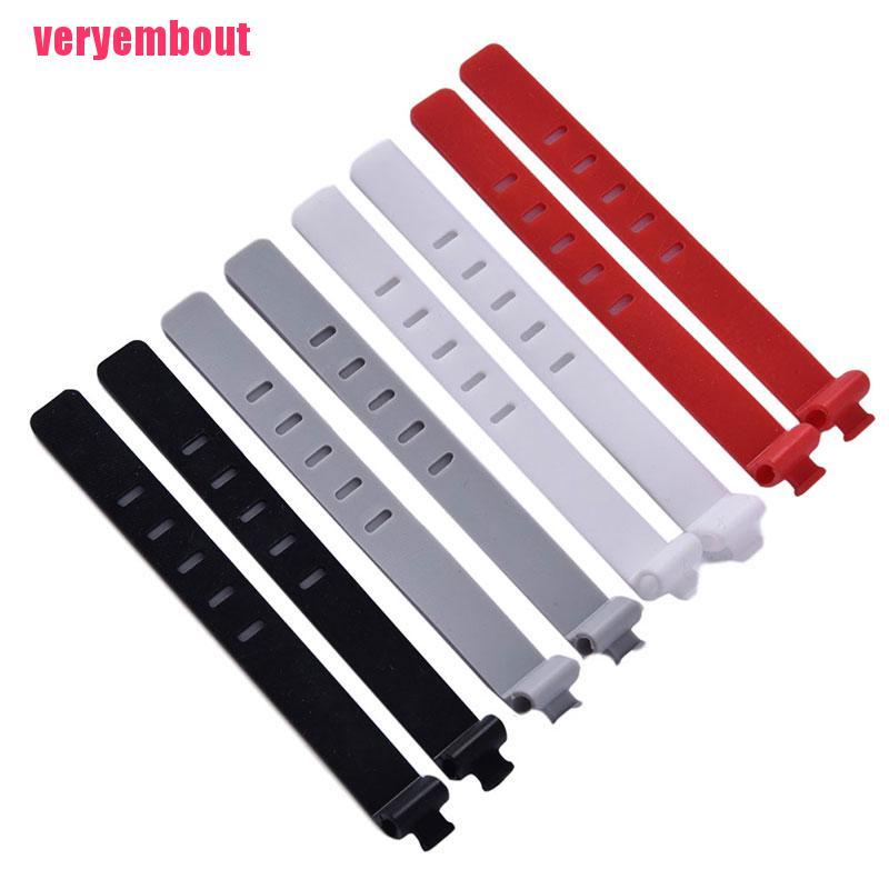 Bộ 2 Kẹp Giữ Dây Cáp / Tai Nghe / Dây Sạc Điện Thoại Bằng Silicon