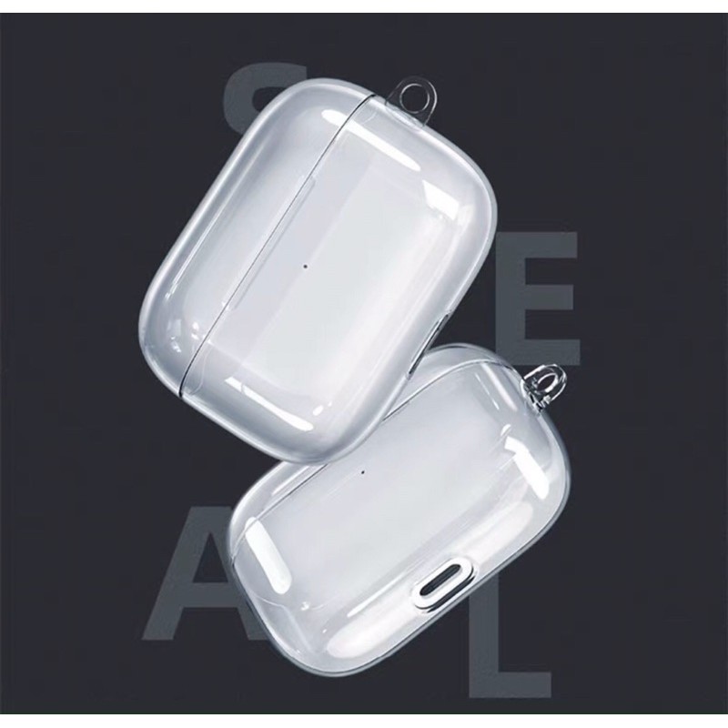 Vỏ bao đựng airpod trong suốt dành cho airpod pro, airpod 1/2 bao chất liệu silicon trong dẻo mềm, chống ố