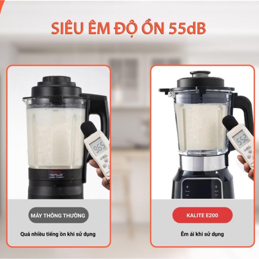 Máy làm sữa hạt Kalite E200, Dung tích 2000ml, Bảo hành chính hãng