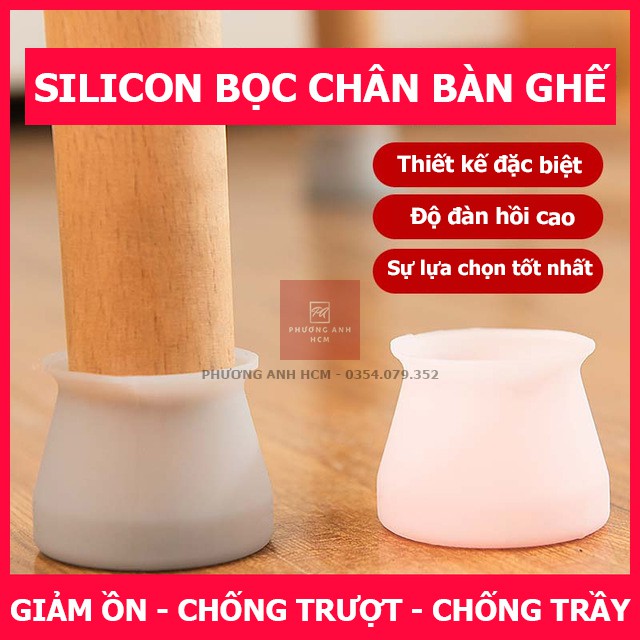 Vỏ Bọc Chân Bàn Ghế / Bịt Chân Bàn Ghế Chống Trượt, Chống Trầy Xước