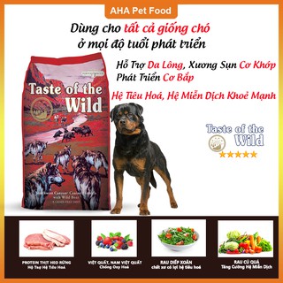 Thức Ăn Cho Chó Rottweiler Taste Of The Wild Bao 2kg Southwest Canyon Thịt Heo Rừng, Trái Cây Rau Củ Quả