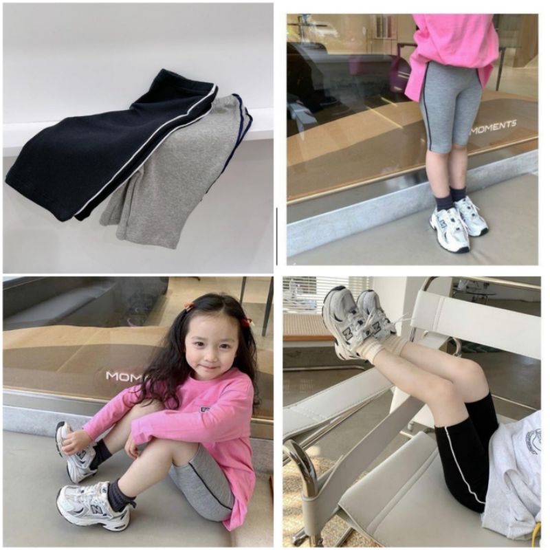SÉT 2 QUẦN LEGGING VIỀN LỬNG XUẤT DƯ CHO BÉ