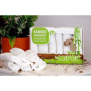 Khăn sữa MIPBI 100% sợi tre siêu mềm (hộp 6 cái )