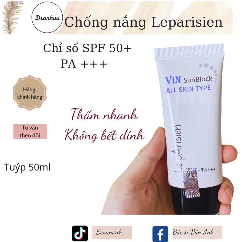 Kem chống nắng Leparisien 50ml