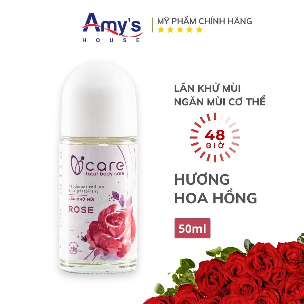 Lăn Khử Mùi Nữ iCARE 50ml - Ngăn mùi cơ thể 48H, không gây ố vàng - Lăn nách nữ CHÍNH HÃNG