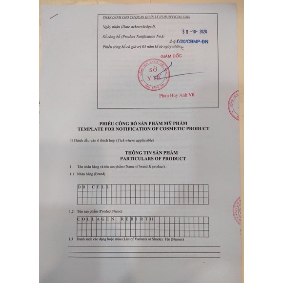 Kem Đêm Collagen Rebirth DR CELL 30g