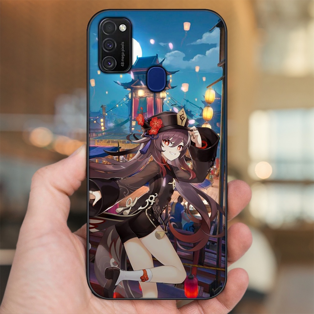 Ốp lưng Samsung M21, M30S viền đen in hình Hutao Genshin Impact