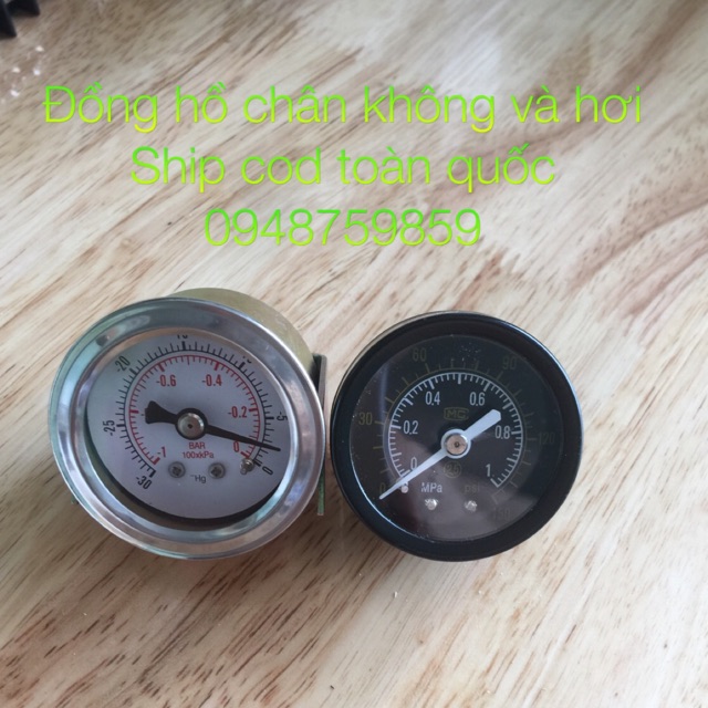 Đồng hồ chân không & đồng hồ hơi máy ép kính