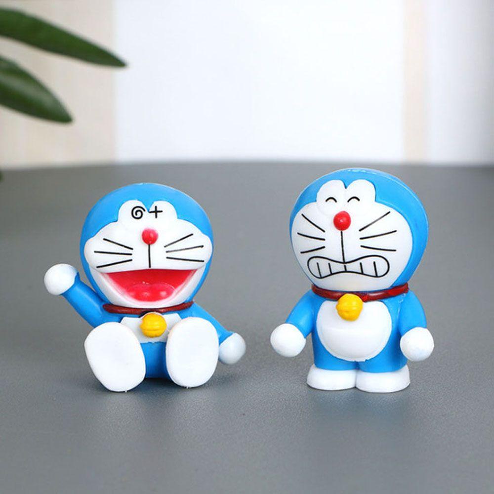 Bộ 6 Mô Hình Nhân Vật Hoạt Hình Doraemon Dùng Trang Trí