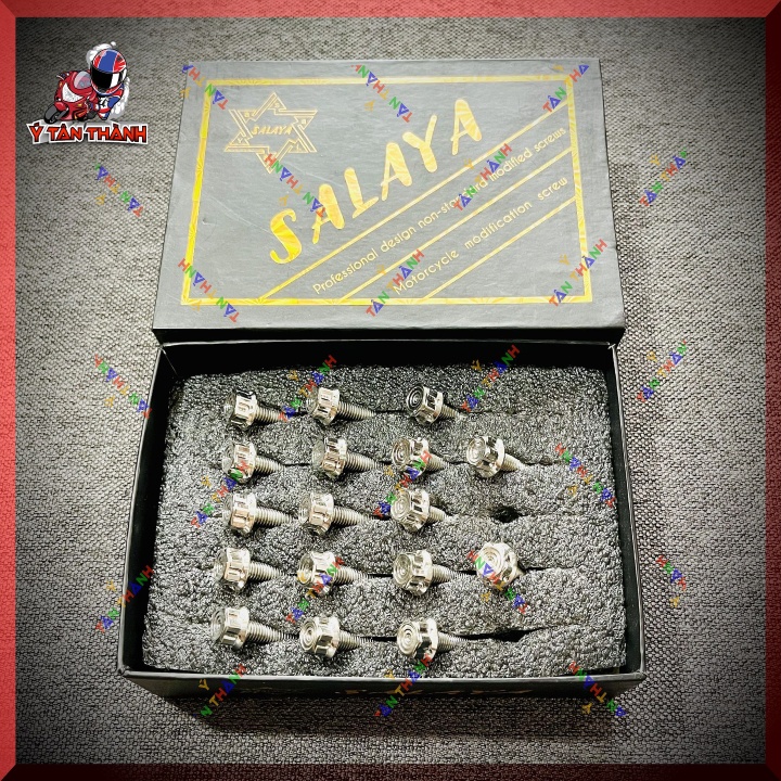 Bộ Ốc Lốc Máy Salaya V2 cho Sirius 110 xăng cơ MS19