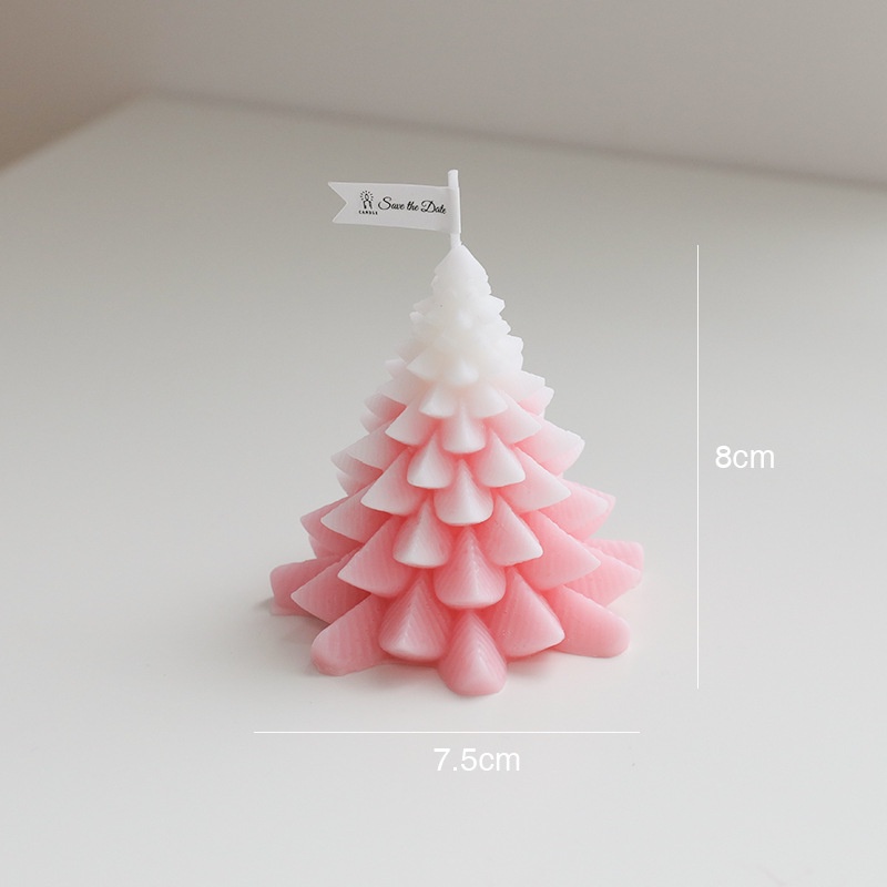 Nến Thơm Cây Thông Noel Mẫu Nhỏ Quà Tặng Giáng Sinh/Sinh Nhật - Mùi Hương Giáng Sinh [TẶNG KÈM ĐẾ GỖ]