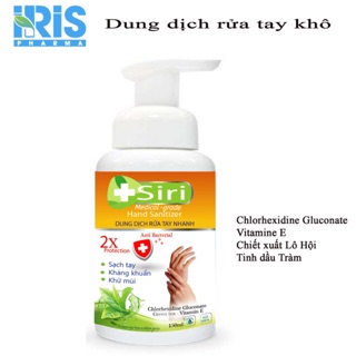 Dung dịch rủa tay khô Siri 150ml tinh dầu tràm 150ml
