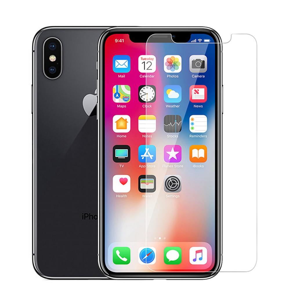 Miếng dán cường lực bảo vệ màn hình cho iPhone 4/4S 5/5S/Se 6 6S 7 8 Plus X XS MAX XR và phụ kiện chùi rửa