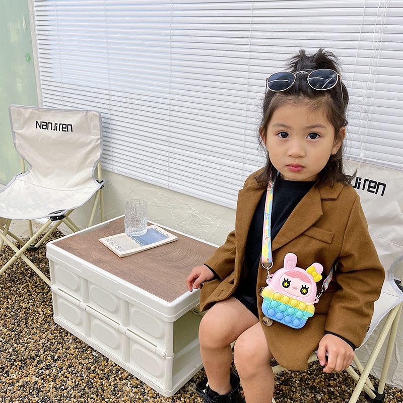 Hàng Hot Túi popit Túi Xách Ấn Bong Bóng Silicon Pop it Đựng Đồ Chơi Siêu Đang Yêu Cho Bé Hàng chính hãng