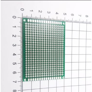 Pcb hàn test board 5x7cm phủ xanh fr4 2 lớp