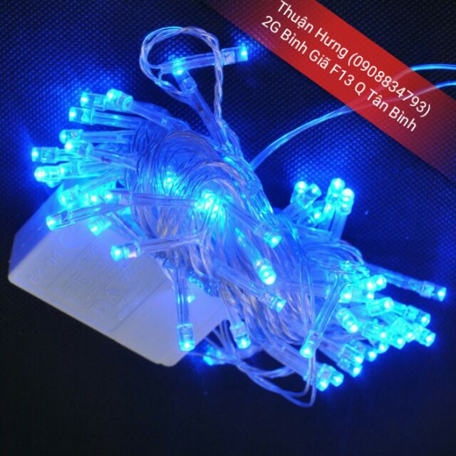 Đèn Led dây chớp trang trí noel(xanh dương)~5m