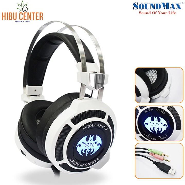 Tai Nghe Chụp Tai Over-ear SOUNDMAX AH323 HIBUCENTER