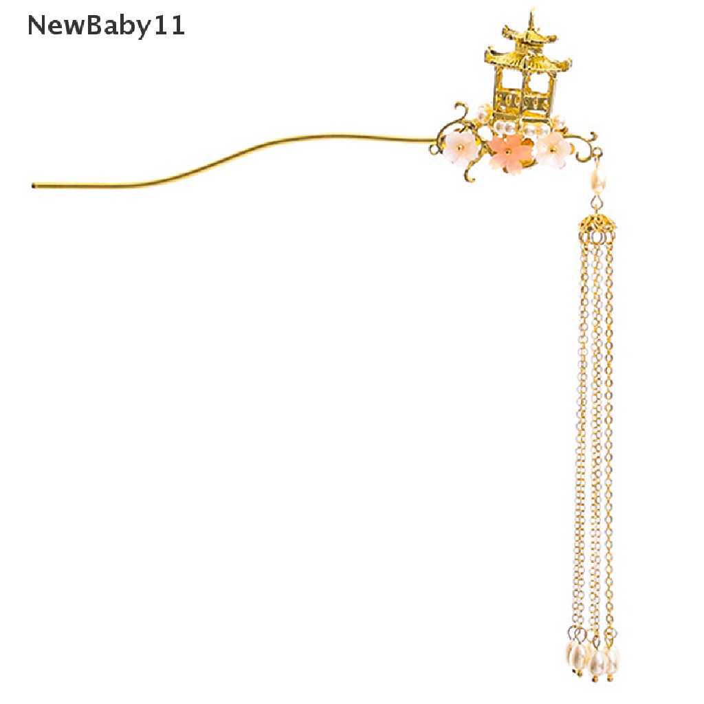 Trâm Cài Tóc Tua Rua Dài Đính Hạt Ngọc Trai Phong Cách Trung Hoa Cổ Điển Dành Cho Cô Dâu