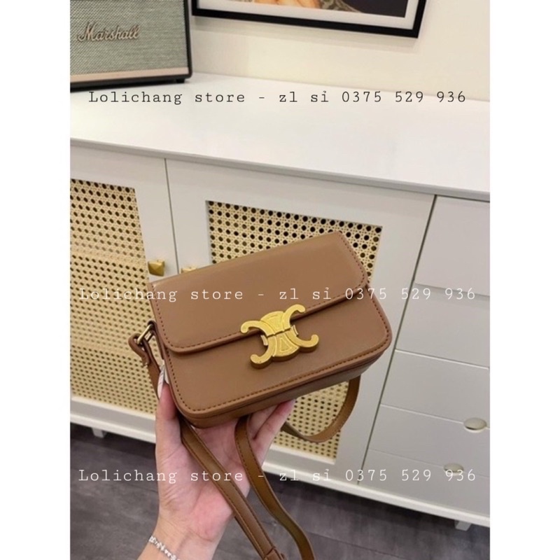 Túi đeo chéo C.É.L.I.N khoá sập hàng đẹp