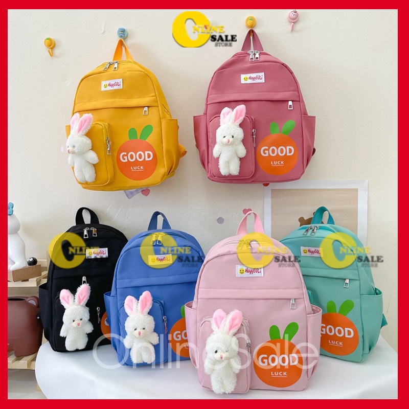 Balo cặp xách cho bé trai bé gái đi học mầm non mẫu giáo, in hoạt hình động vật dễ thương- OnlineSaleOfficial