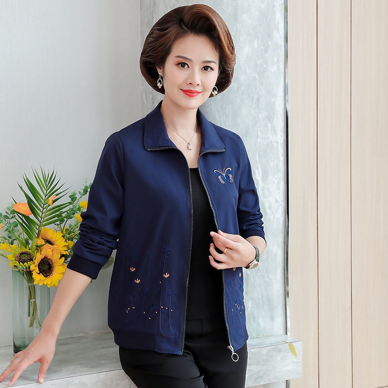 Áo Khoác Mỏng Thời Trang Xuân Thu Dành Cho Phụ Nữ Trung Niên 40-50 Tuổi