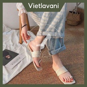 Dép nữ sỏ ngón D23 đế bệt thời trang đường phố VIETLAVANI