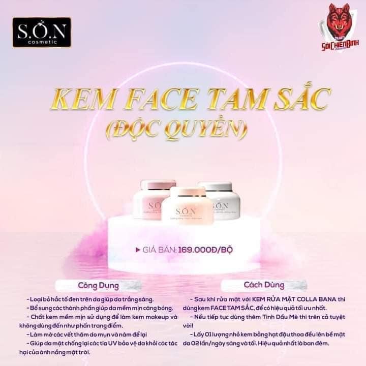 SIÊU PHẨM KEM FACE SON TÓC TIÊN- KEM FACE TRẮNG DA.MỜ THÂM MỤN,MỜ NÁM