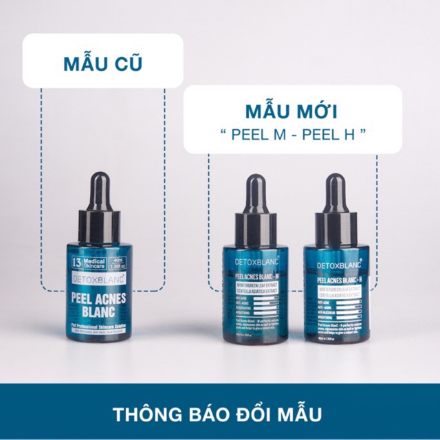 MẪU MỚI SERUM TRỊ MỤN PEEL DETOX BLANC
