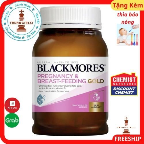 Vitamin tổng hợp blackmores pregnancy and breastfeeding gold, úc 180v cho phụ nữ có thai và cho con bú