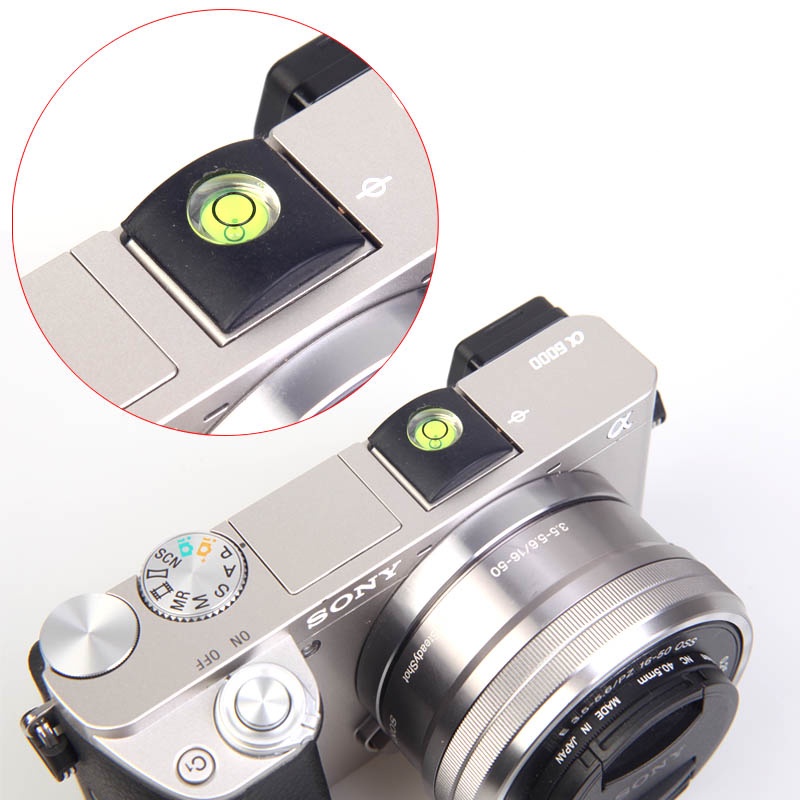Bong Bóng Spirit Level / Camera Hot Shoe Level Protection Sony A6500 A6400 A6300 A6000 Hot Boot Cove