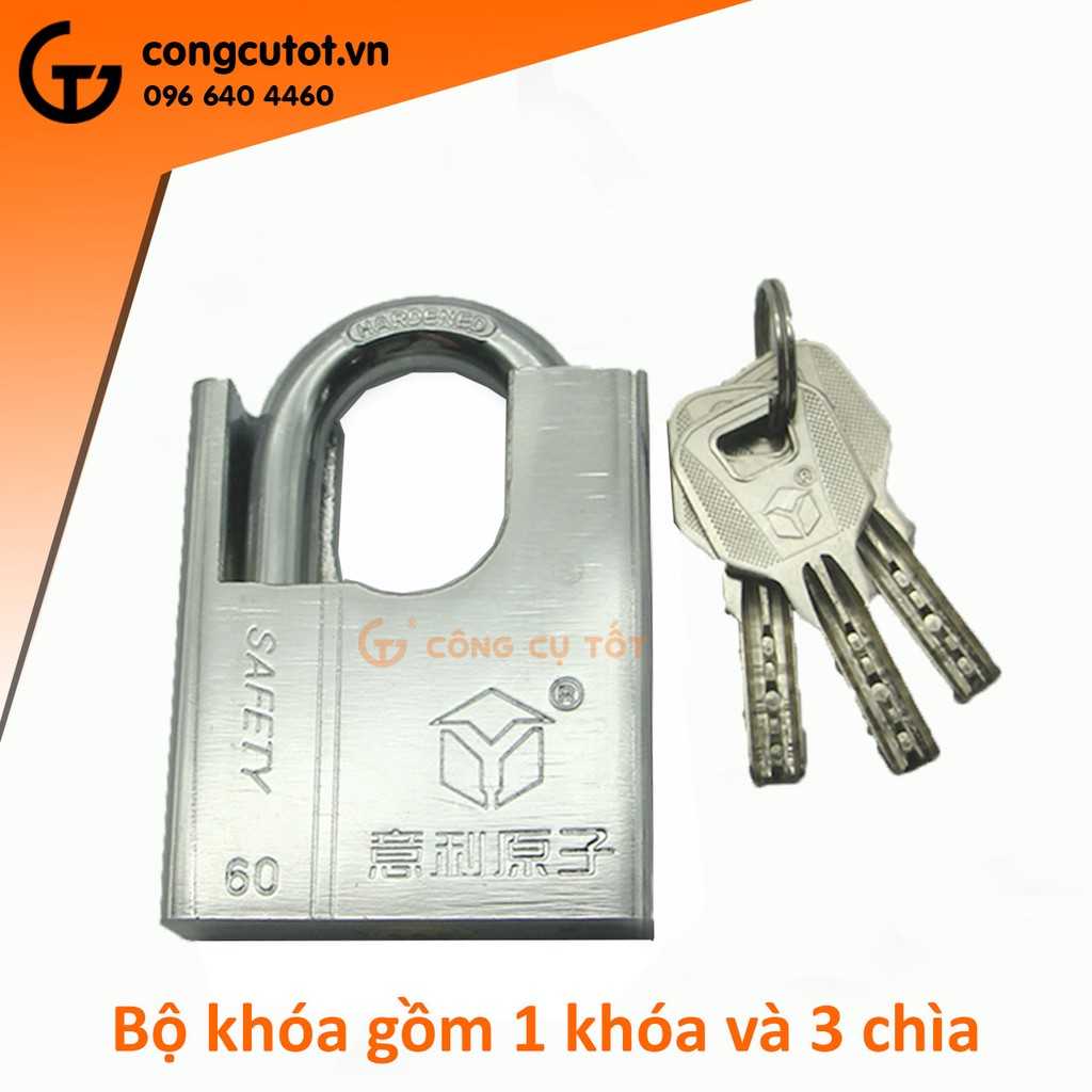 Khóa chống cắt chìa muỗng thép trằng không gỉ  YL